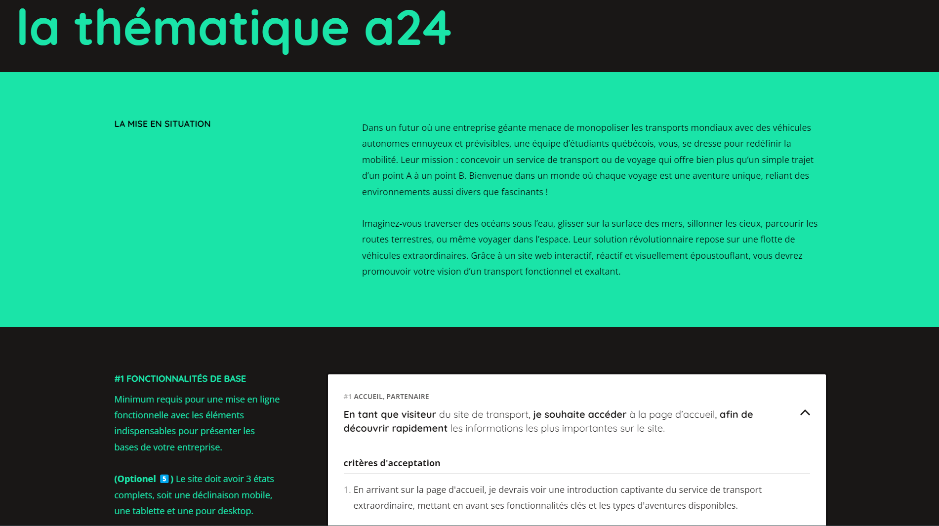 Thématique du webjam